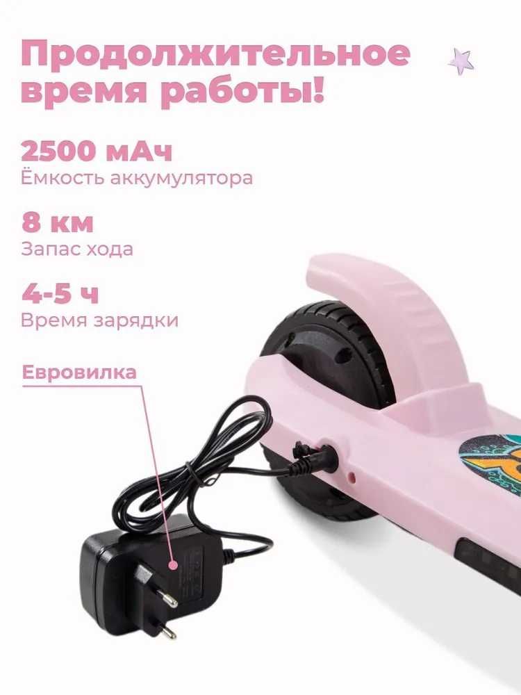 Акция! Электросамокат детский Xiaomi Spetime Kickscooter E8 розовый