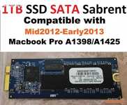 SABRENT 1TB SSD MacBook Pro A1398 Mid 2012 Early 2013 A1425 Late 2012
