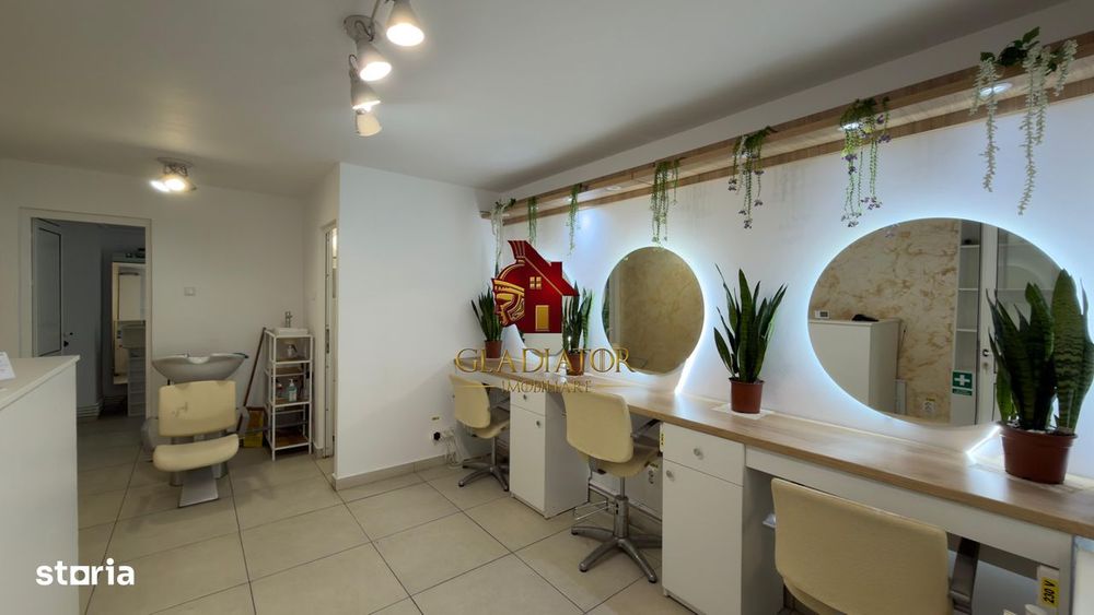 Spatiu pentru coafor/frizerie de inchiriat + mobila de vanzare, ACB