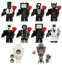 Set 10 Minifigurine tip Lego Skibidi Toilet Man pack1
