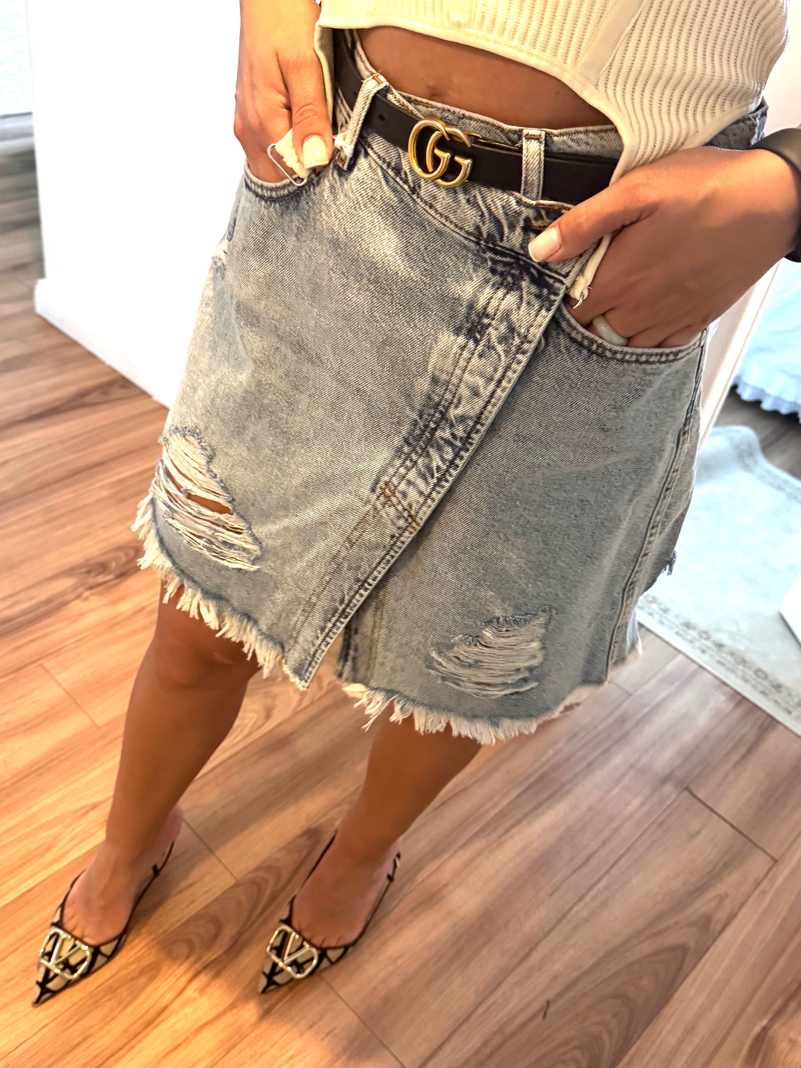 Fustă denim Kendall&Kylie Nouă cu eticheta