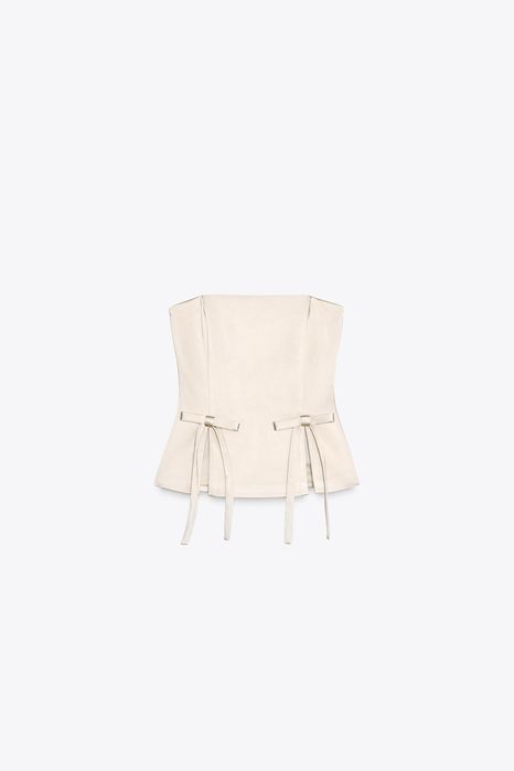 сатенен корсет - Zara