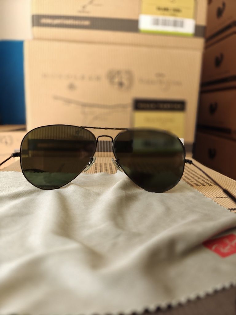 Като нови оригинални слънчеви очила Ray Ban Aviator Large