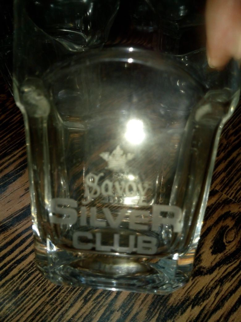 Нов комплект чаши Savoy Silver Club 14бр.,халби,буркани,кристални чаши