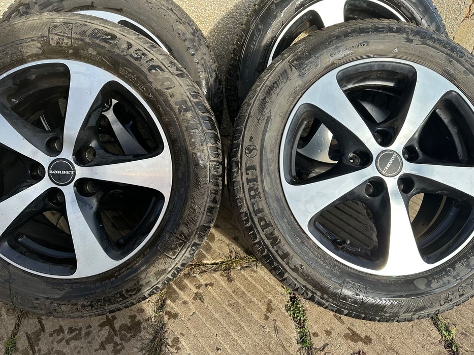 5x112  4  броя зимни гуми с джанти 205 60 16