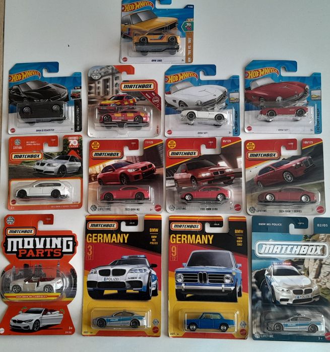 BMW колички Matchbox и Hot Wheels