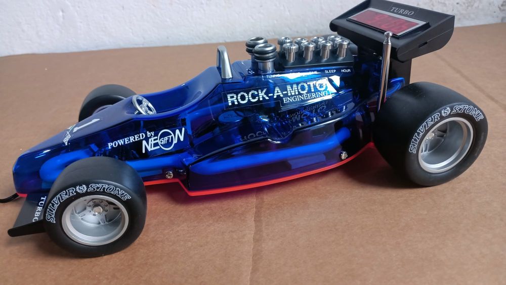 Radio Cu Ceas Nou Cu Neon Alarmă Cu Sunet Motor F1 Mașinuță Formula 1