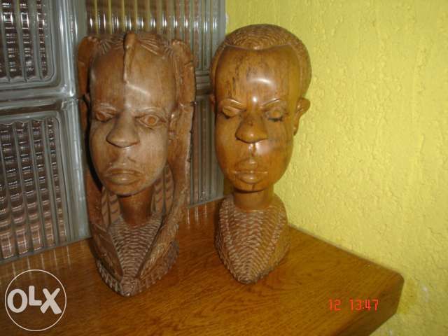 statuete africane din lemn abanos