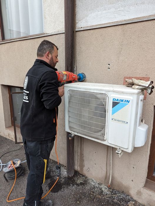 Gaura Hota,Gaura centrala, carotare beton, montaj prana, montaj hota