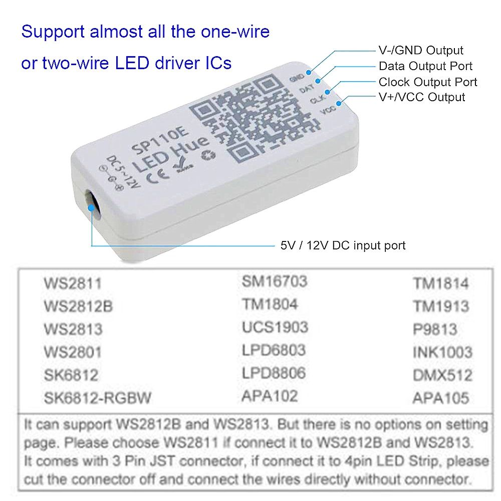 Controler Bluetooth banda led RGB RGBW, Digitala WS2811 WS2812B SK6812