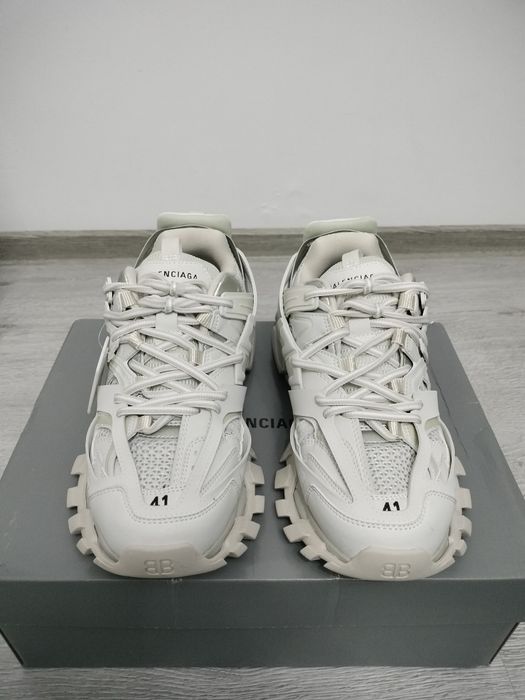 balenciaga track full white