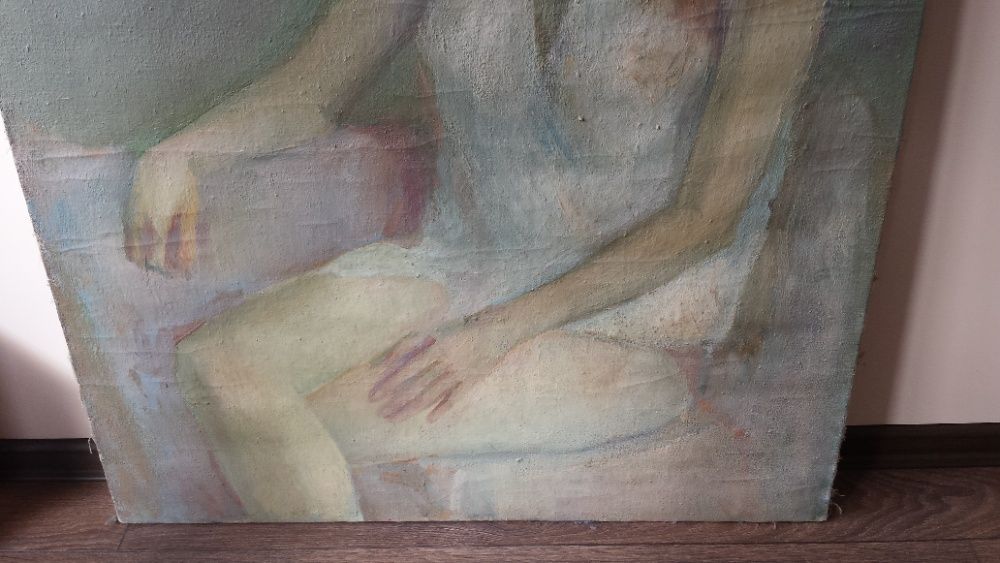 Картина портрет на жена (маслени бои) 40-те год./ Теньо Желев