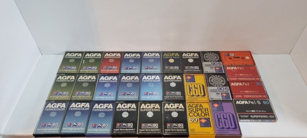 Lot casete audio Agfa.