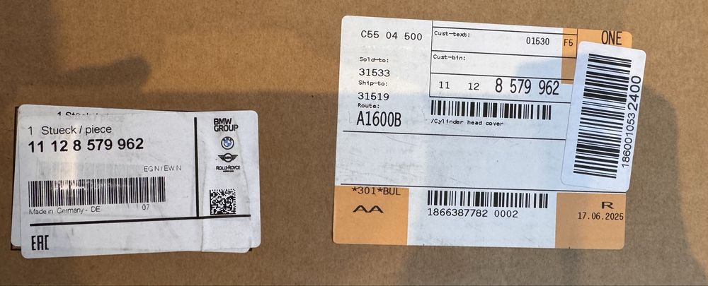 Нов оригинален капак на клапаните BMW G20 B47D20B