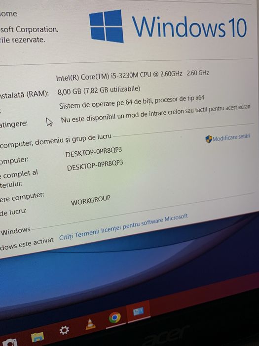 Laptop Acer intel core i5,Display 15,6,Windows 10,8gb ram,1000gb memor