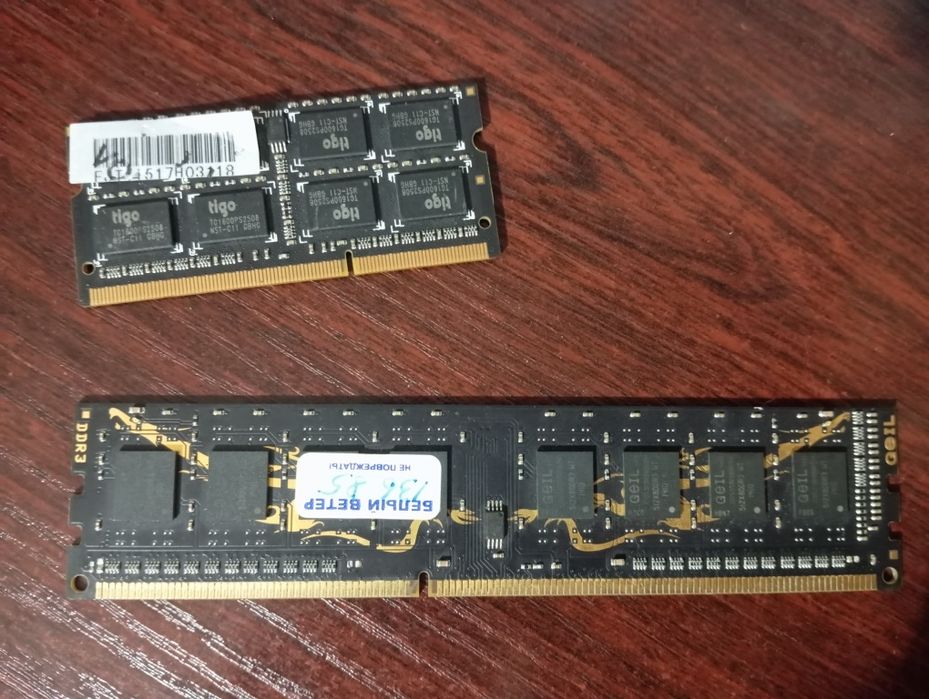 Ddr3 озу по 4гб для пк и ноута