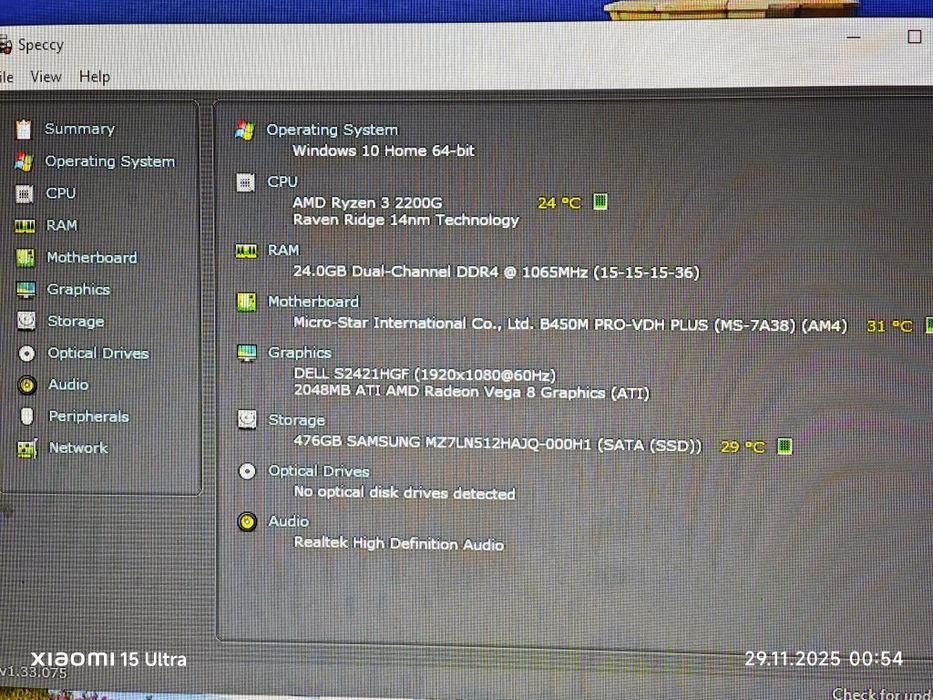 Kit Placa de baza MSI B450 PRO-VHD PLUS Ryzen 5 3600X