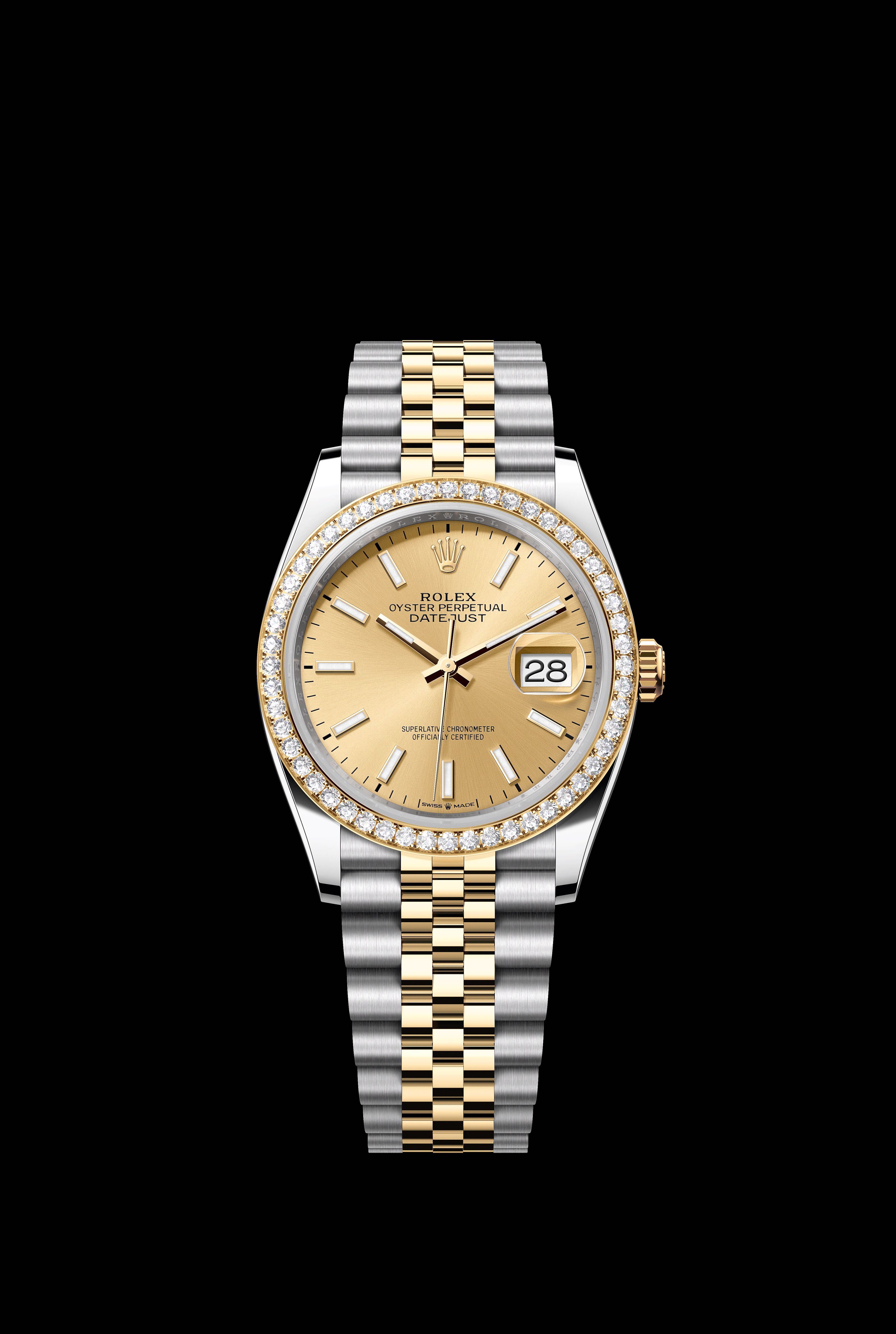 NEW Rolex Datejust 36mm Steel and Yellow Gold 126283rbr