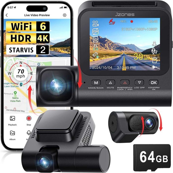 Видеорегистратор Jzones V630 (Dash Cam)