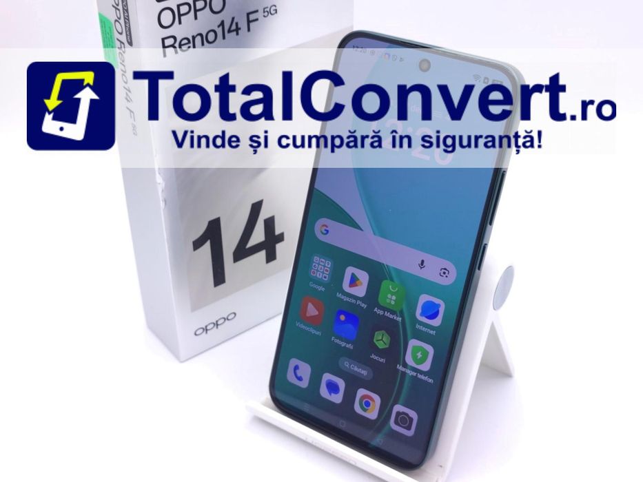 Oppo Reno14 F 256GB Luminouse Green 8GB, Garantie 24 luni | #D89411
