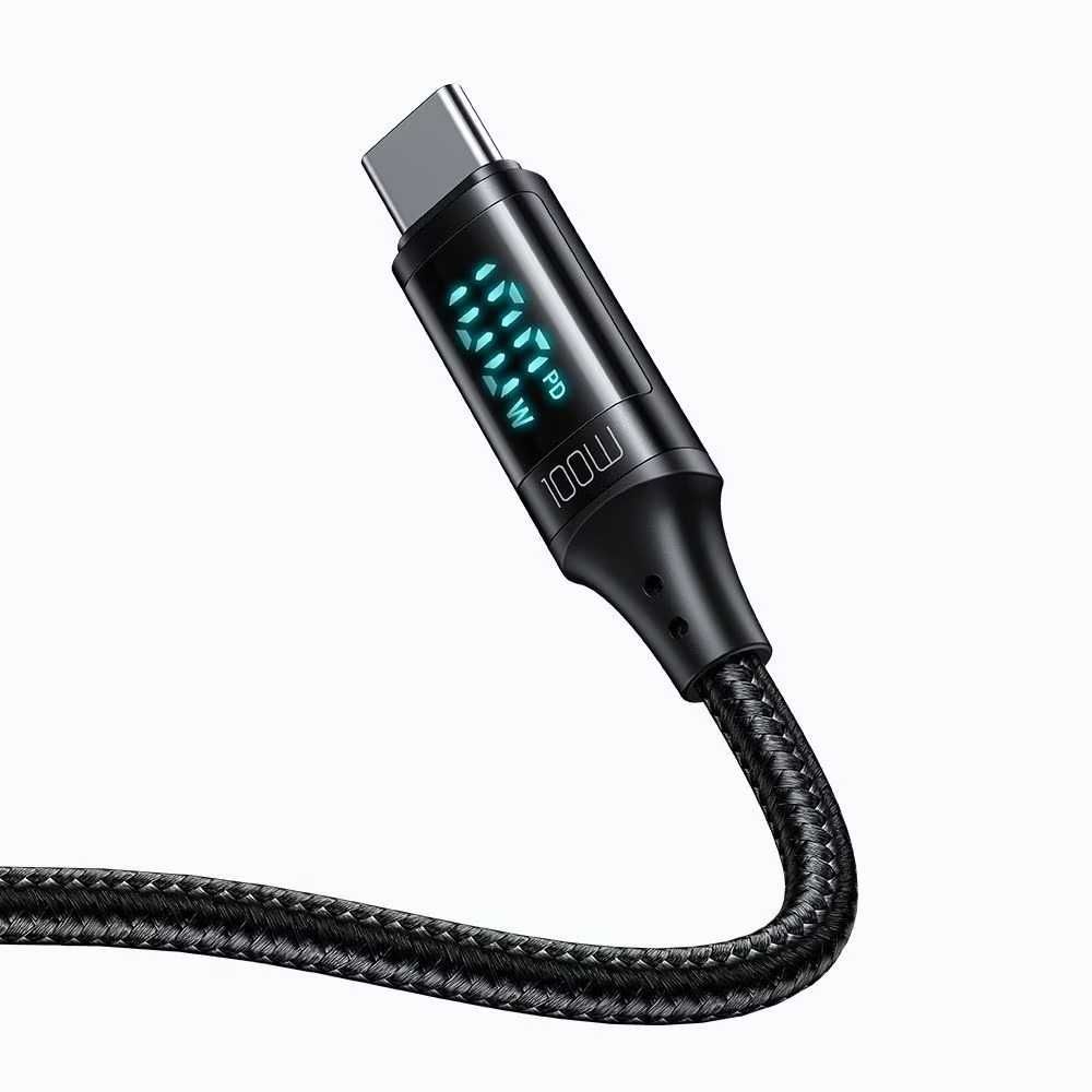 SAMMATO USB-C to USB-C кабел с LED дисплей 100W 2 метра