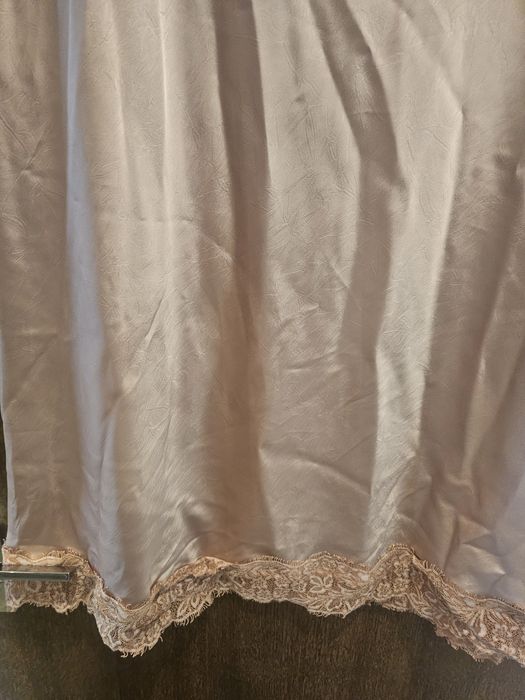 розов комплект сатен