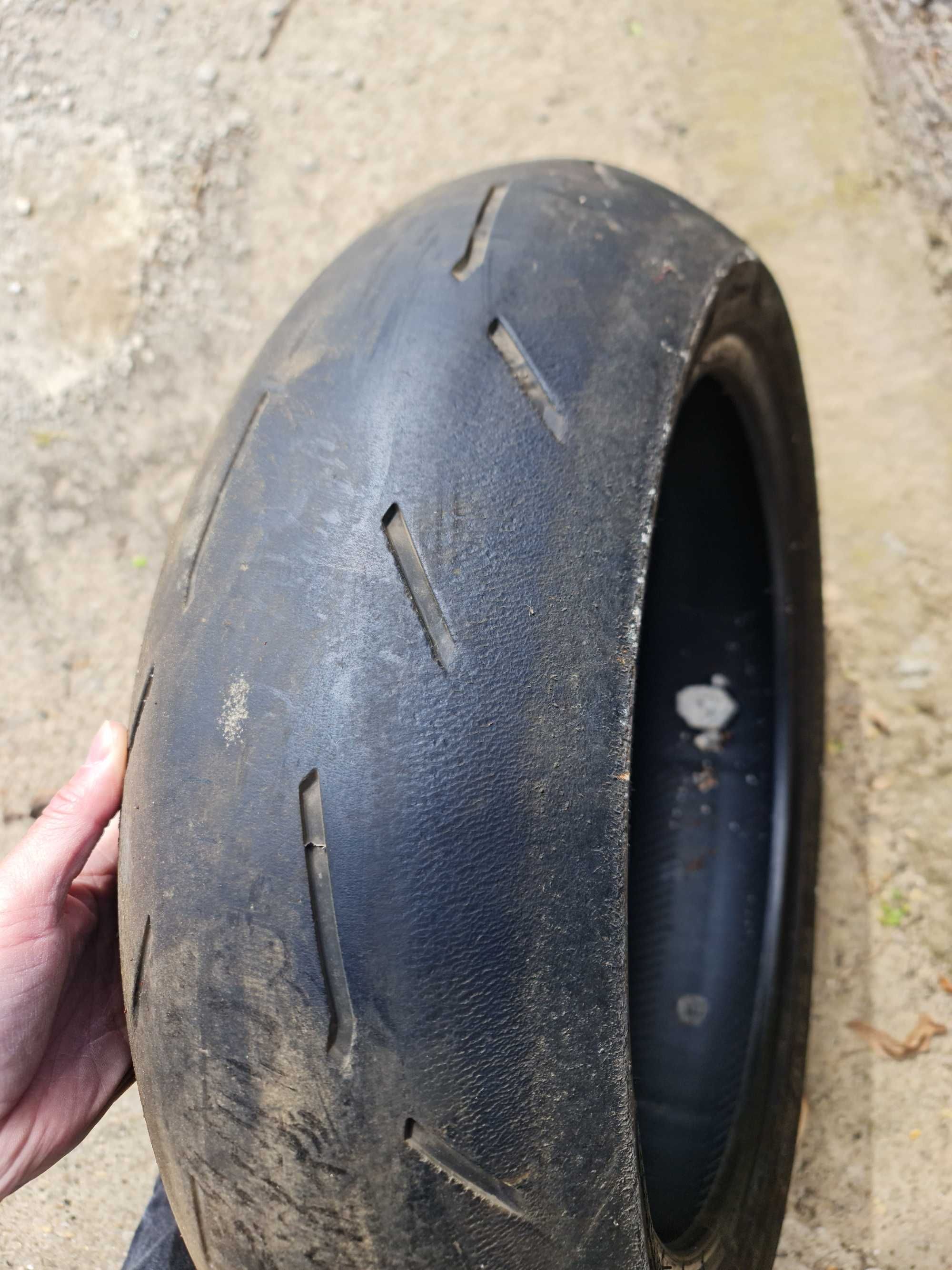 Полуслик комплект Pirelli Supercorsa 190/55/17,Dunlop d213 120/70/17