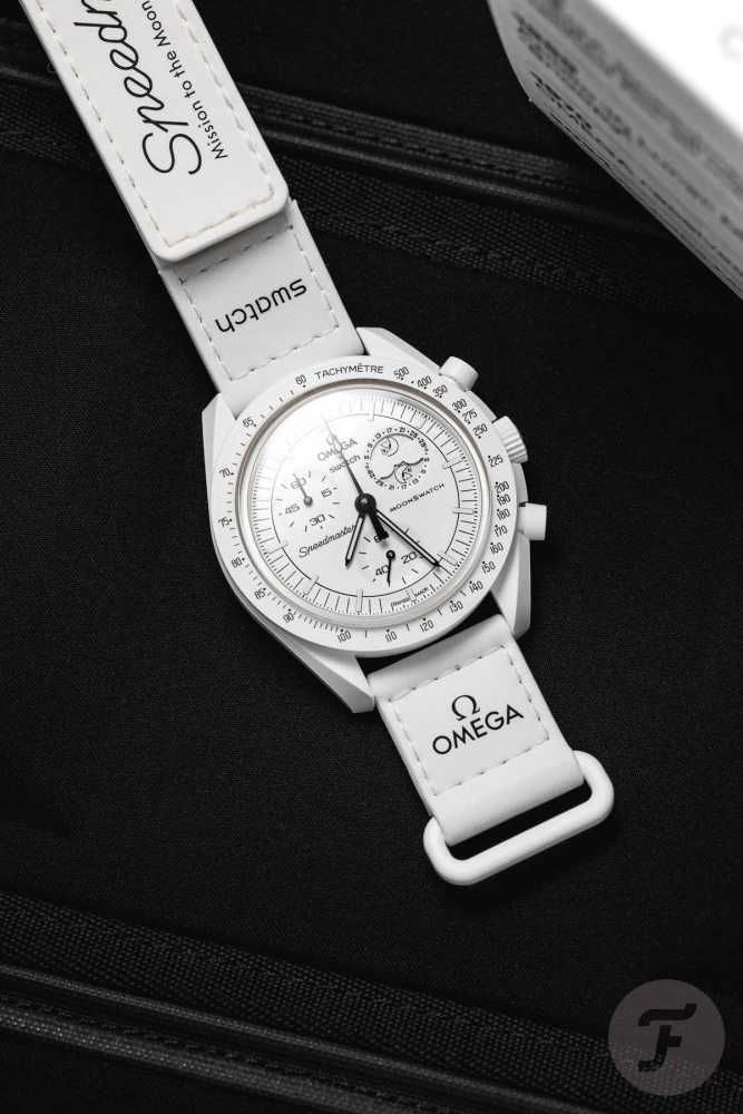 CEAS SWATCH X OMEGA MISSION TO MOON Moonphase Snoopy White- Chronograf