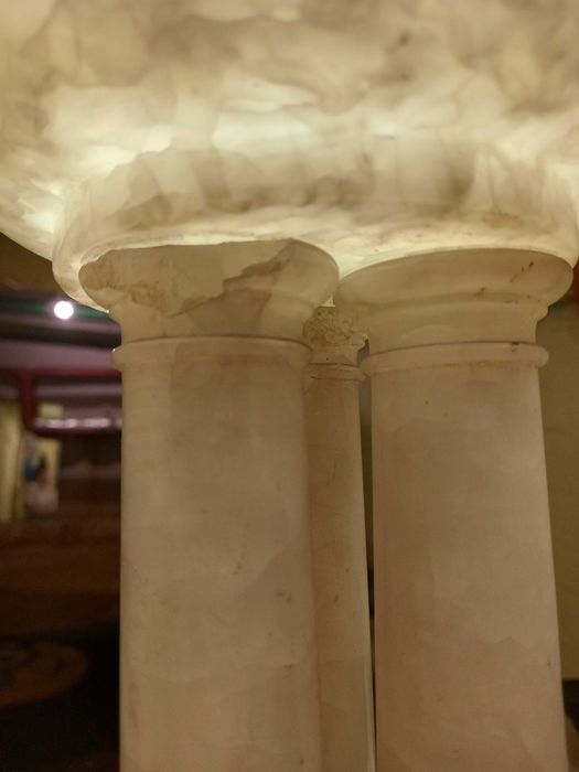 lampă/lampadar din alabastru*, Art Deco Franța/Italia, înc. sec.XX