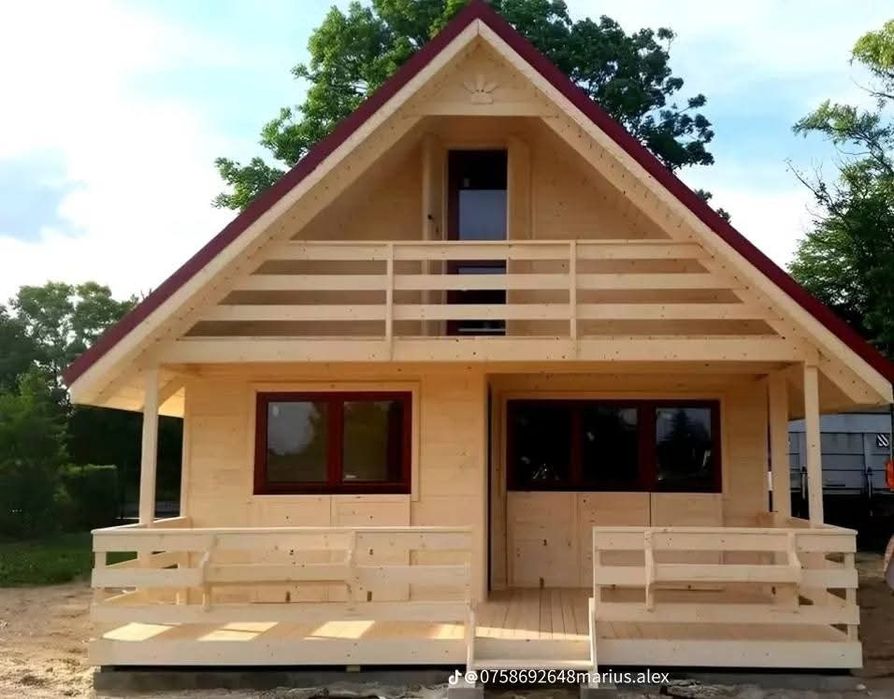 Cabane din lemn masiv