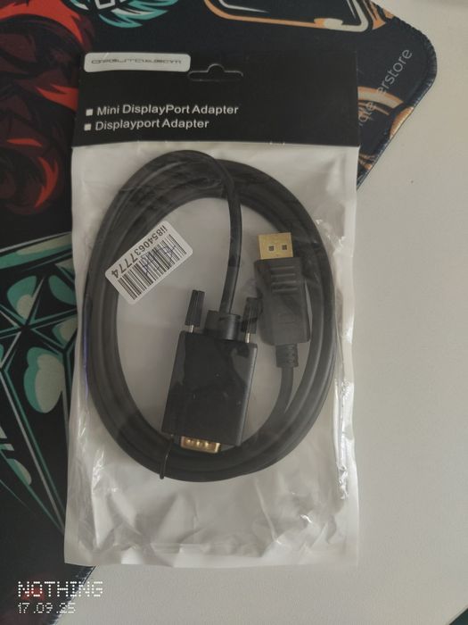 Переходник VGA/DisplayPort (папа/папа)