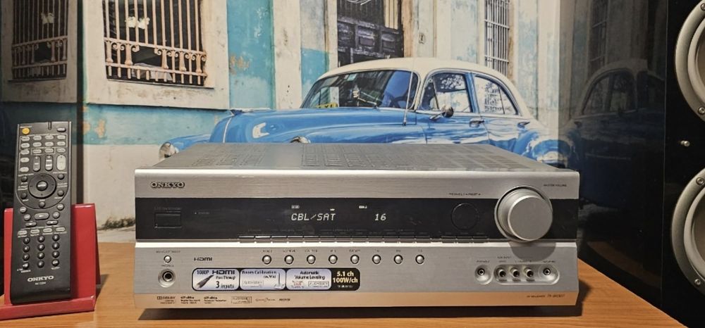 Onkyo TX SR 307 cu HDMI amplificator statie amplituner receiver