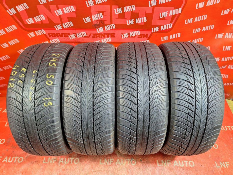 Anvelope de IARNA - 245/50/19 - BRIDGESTONE  6 / 6.7 MM - DOT 2018 RFT
