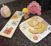 Lot jucarii bebelusi (puzzle lemn) 1-3 ani