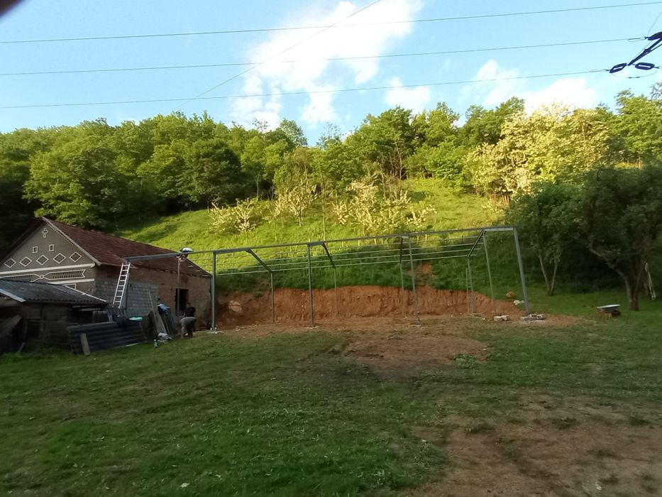 Vand hala structura 200mp metalică 10x20x4 confectionata din profil ip