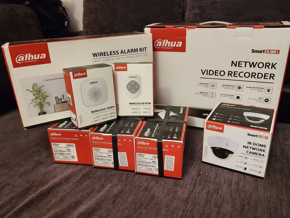 Sistem de supraveghere video și alarma dahua