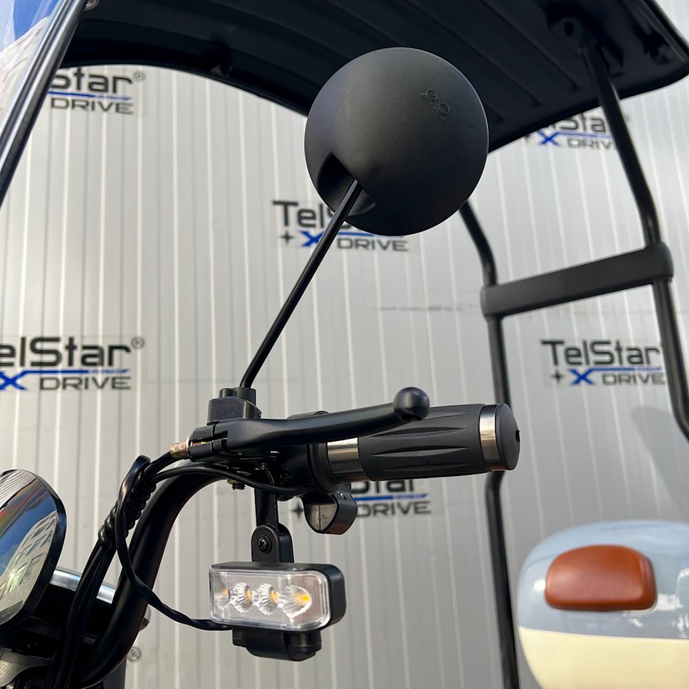 Електрическа триколка ТИП VESPA STYLE ROOF 60V 1500W задно предаване с