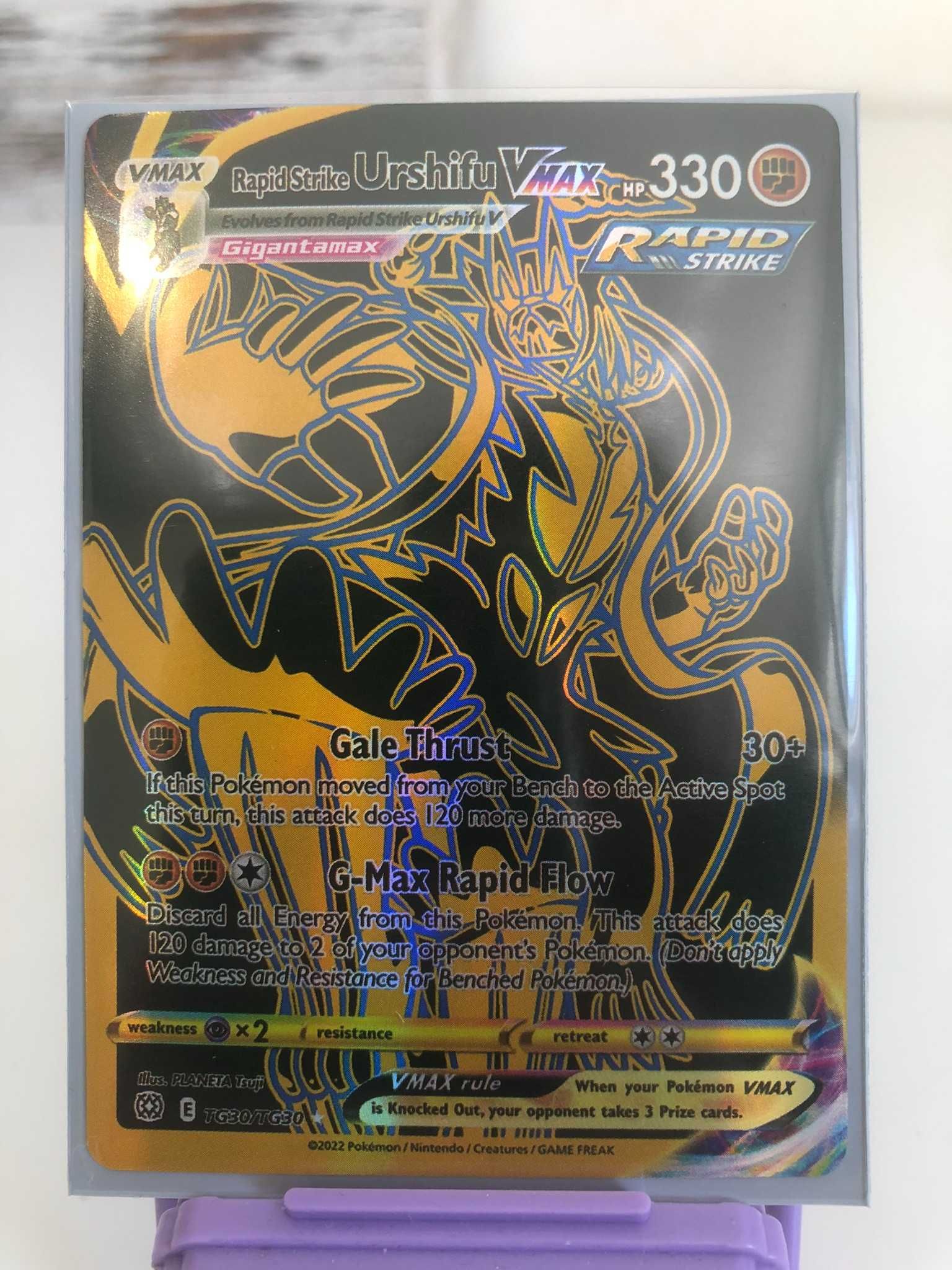 Rapid Strike Urshifu VMAX TG30/TG30 GOLD Brilliant Stars Pokemon Card