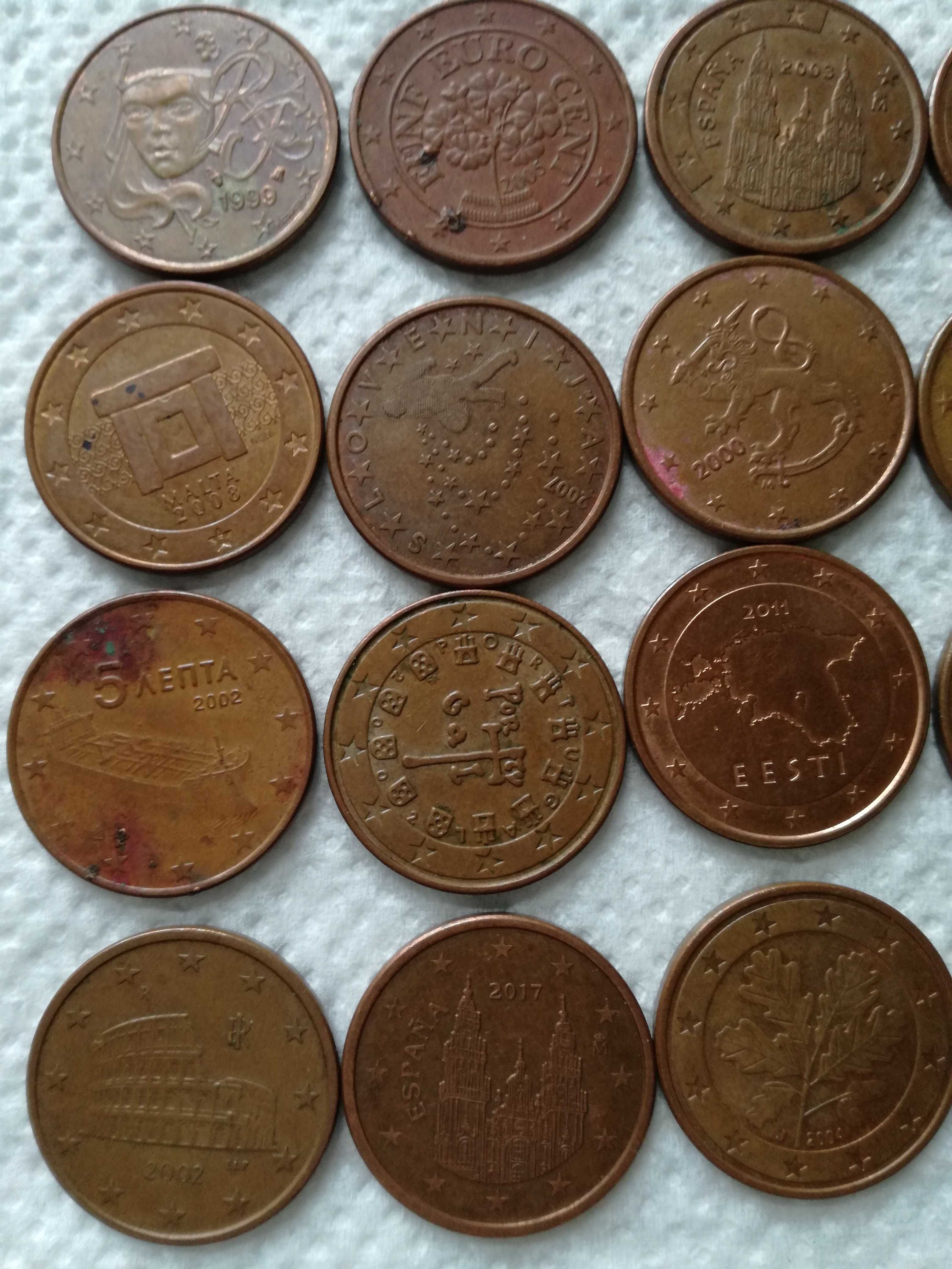 Vând monede rare de 5 euro centi de colectie