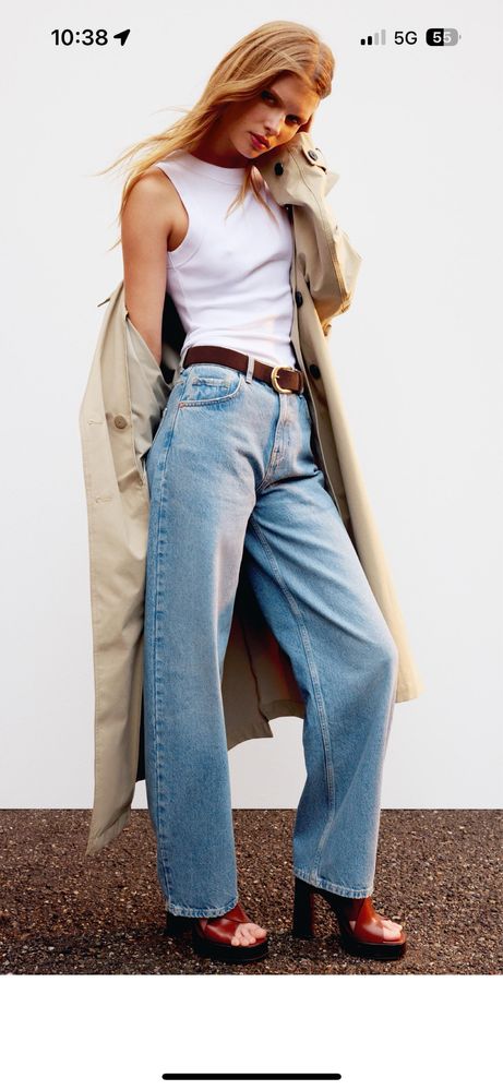 Светли Дънки на Zara