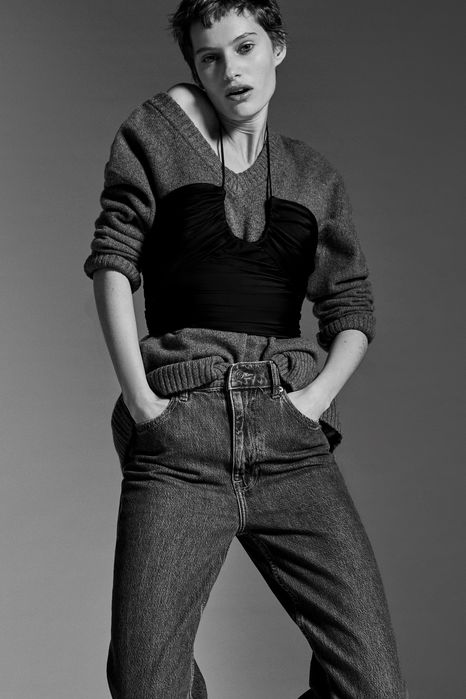 Pulover oversize casmir 100% Zara cașmir edition