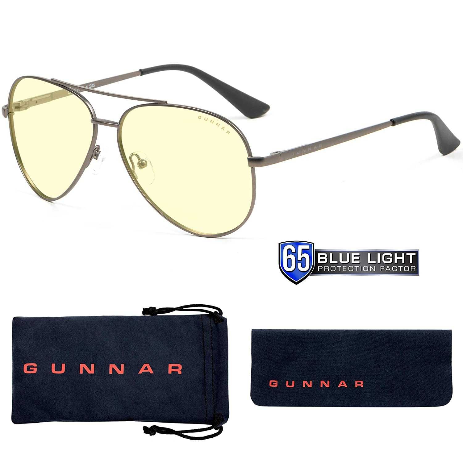 Компьютерные очки GUNNAR Maverick Amber Gunmetal 65%