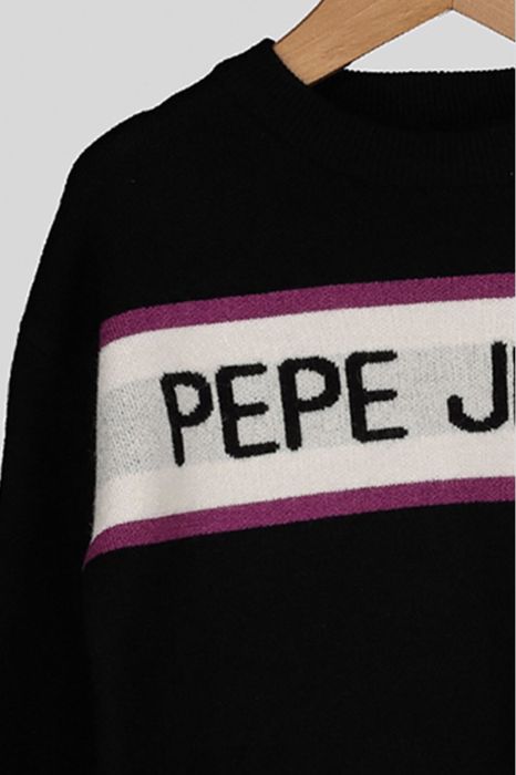 Pepe Jeans мек пуловер в черно