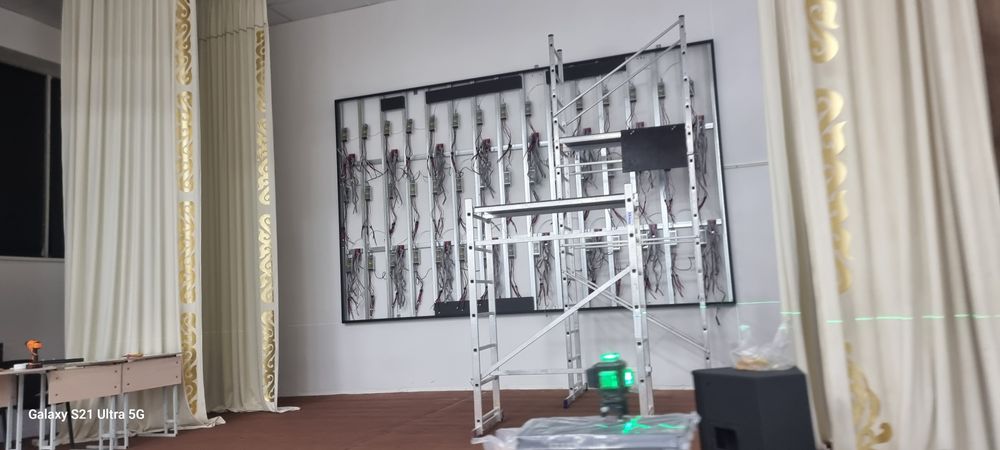 Лед экран установка программирование