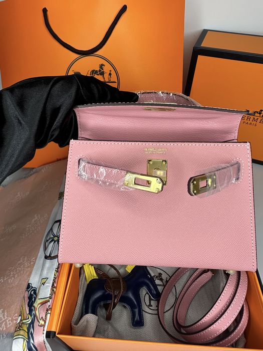 Geanta de lux HERMES Kelly mini 19  cm piele naturala 100% cadou c:43