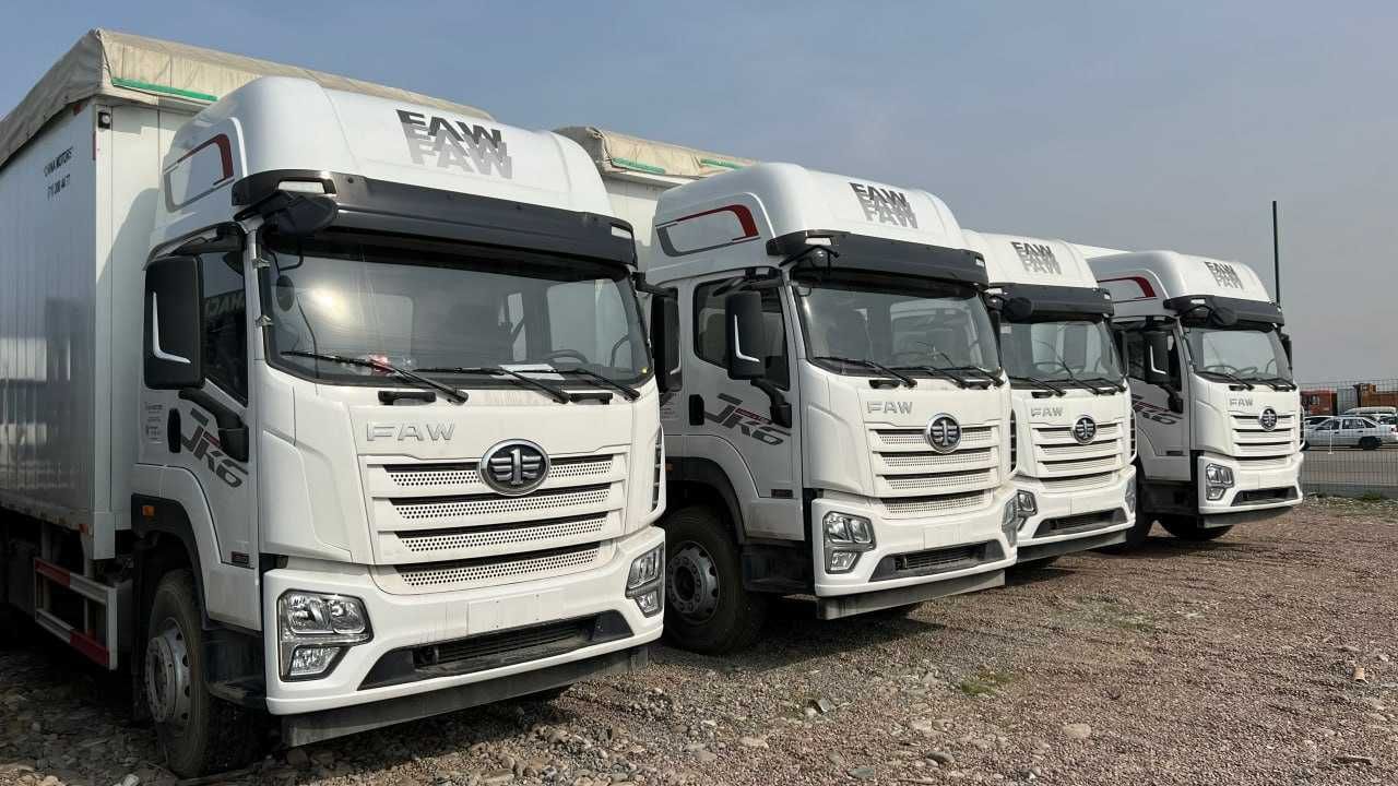FAW JK6 фургонларини 7.5 метр ва 8,6 метр Фургон Шторка Сотувда тайор