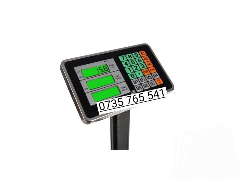 Cantar electronic rabatabil platforma groasa striata 150 kg display LC