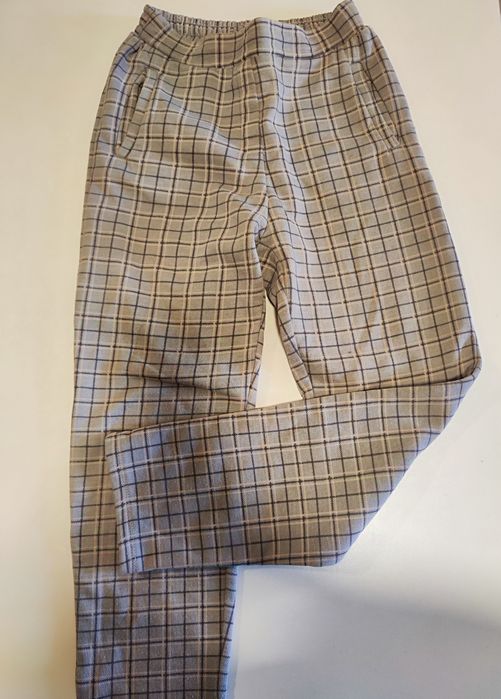 Детские брюки в клетку
