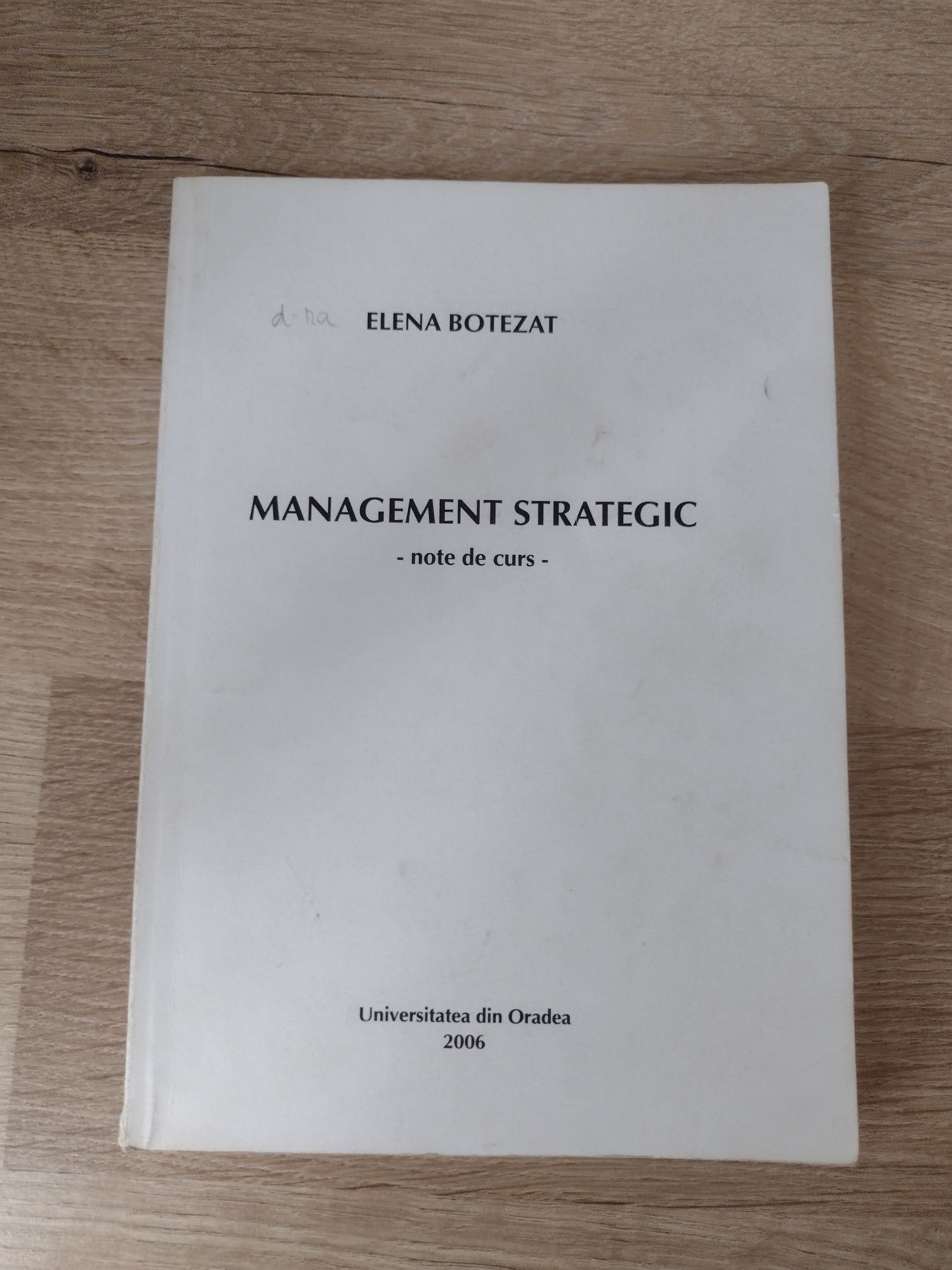 Management strategic -Elena Botezat