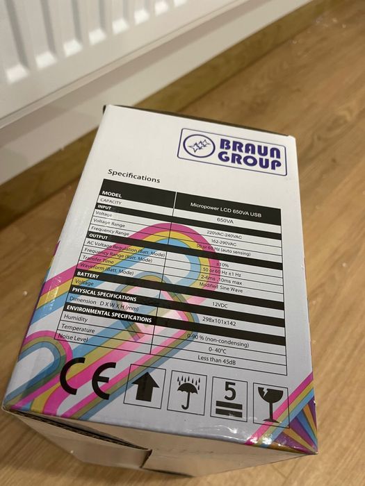 Ups 650VA Braun Group Micropower LCD